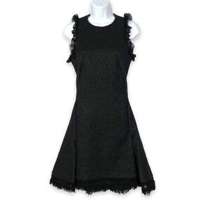 Jonathan Simkhai Black Boucle LaceTrim Dress - Size 0